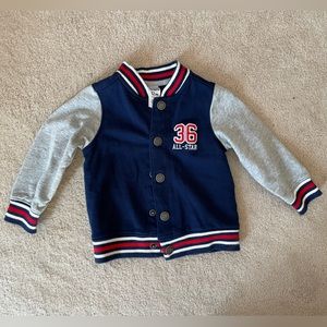 Carters 12m Cotton Sports Jacket 36 All Star Red Blue and Gray